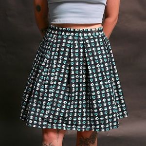 Banana Republic Circle Pattern Skater Skirt Size 4